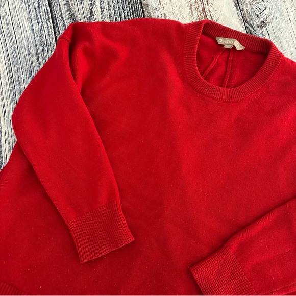 Athleta Wool/Cashmere Red Oversized Sweater - Picture 5 of 9